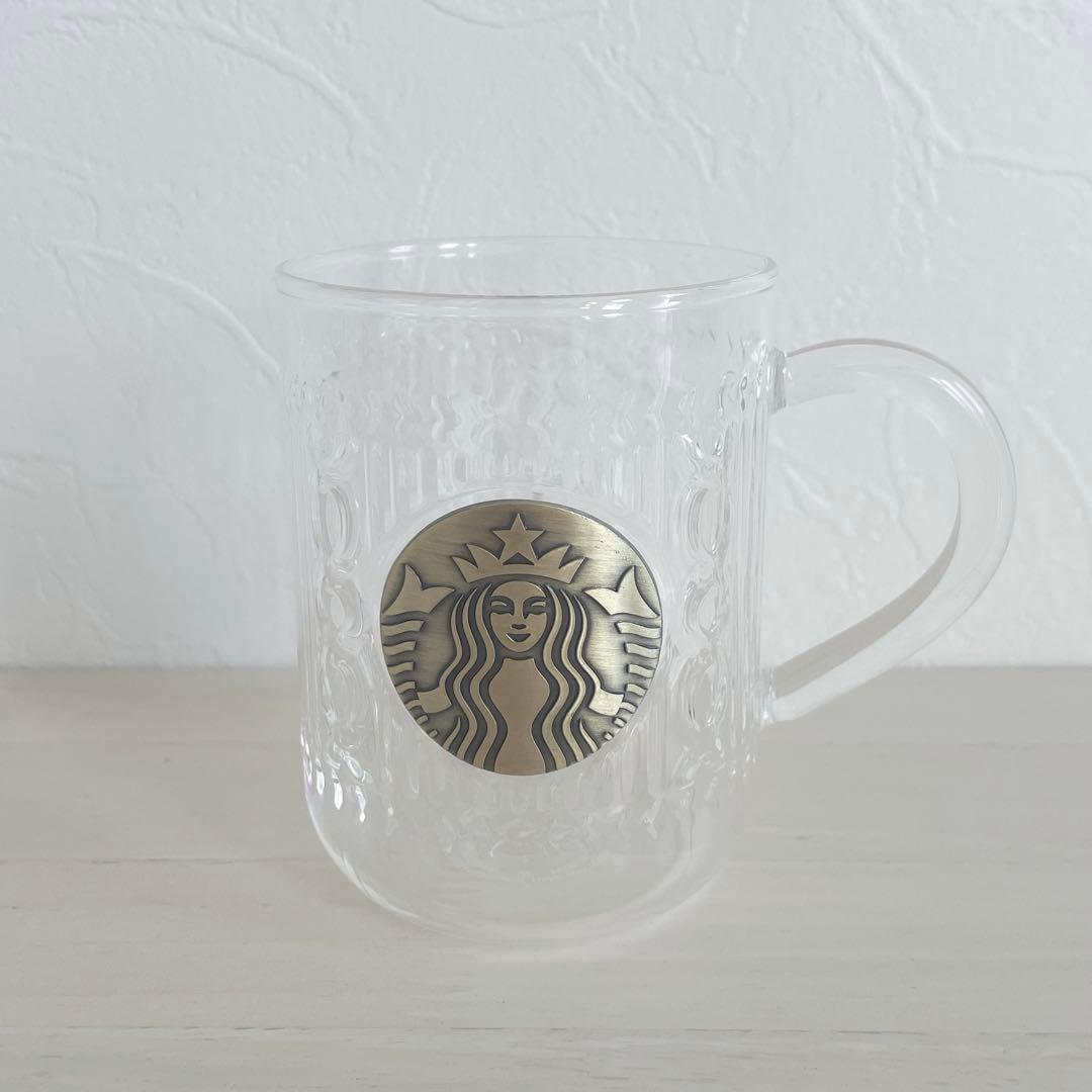 新品 スターバックス ホリデー2025耐熱グラスマグメダル355ml