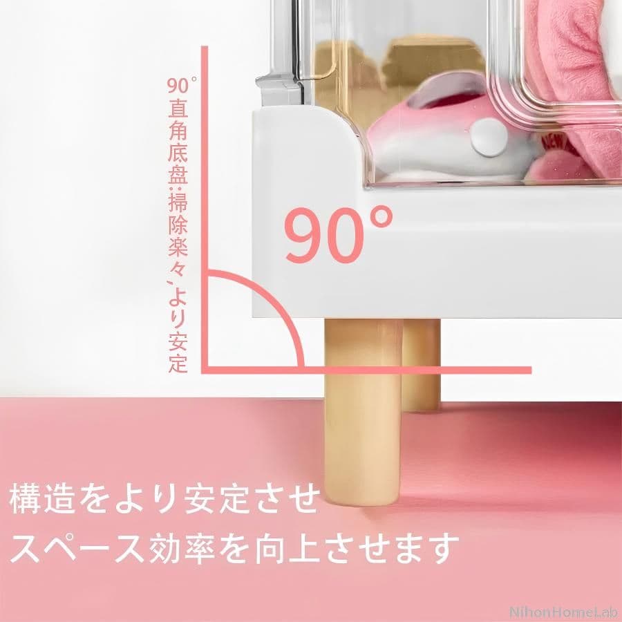 完全透明アクリル大型ケ一ジ70x43.5x34cm多種小動物に最適