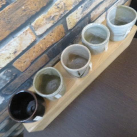 【未使用品】唐津焼 十三代中里太郎右衛門 茶碗 湯呑 5個 共箱