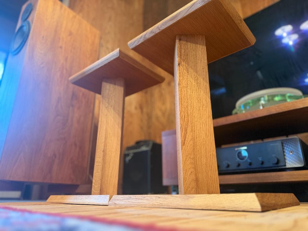 数量/期間/限定価格 サイズオーダー スピーカースタンド 美しいオーク材