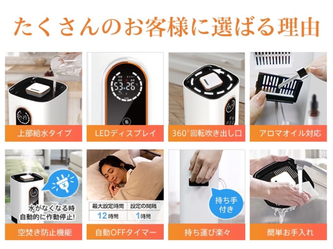 ⭐️加湿器大容量 9L⭐️ハイブリッド加湿器 超音波式 AIスマート アロマ対応