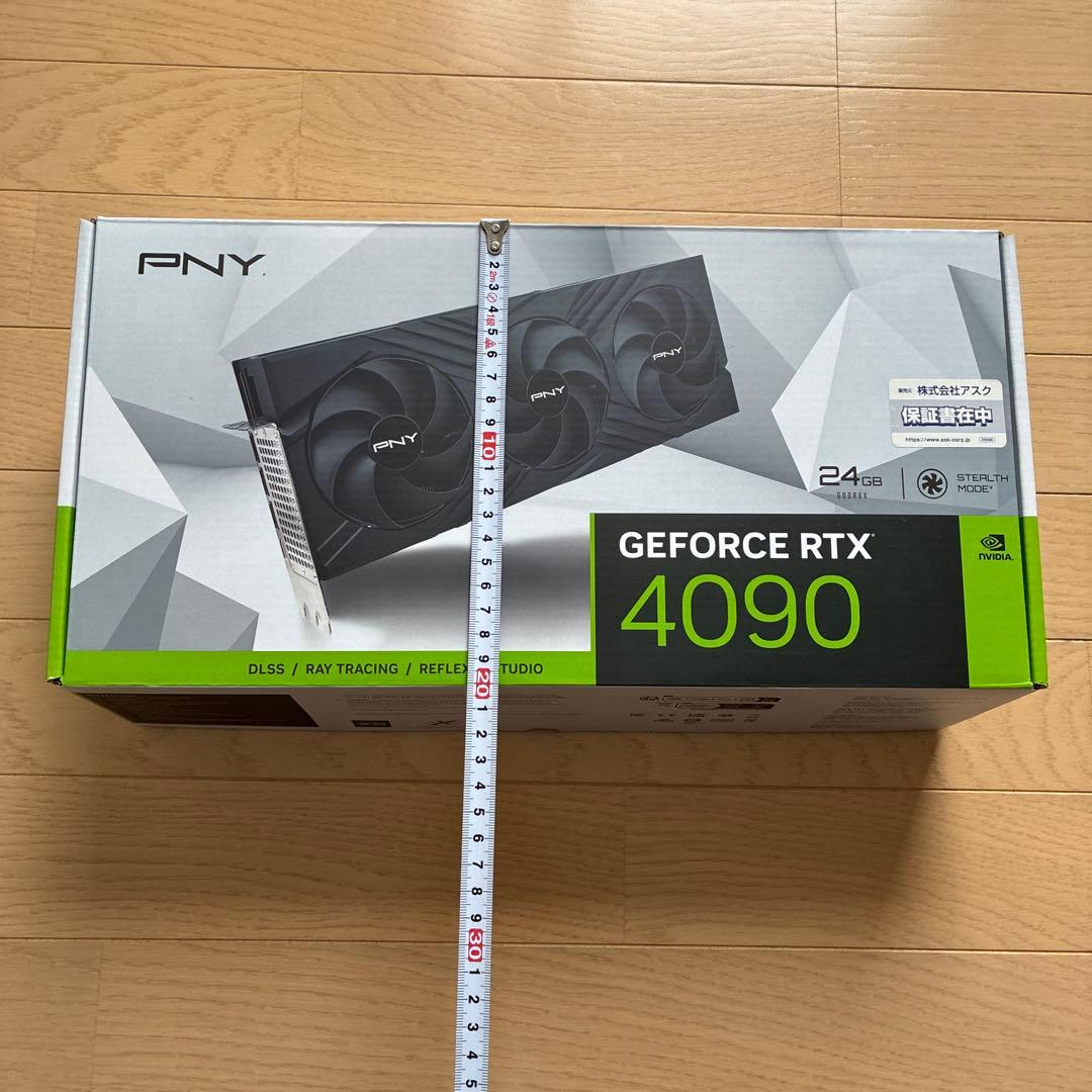 PNY RTX 4090 ヒートシンク　3連　ファン　LED バックプレート