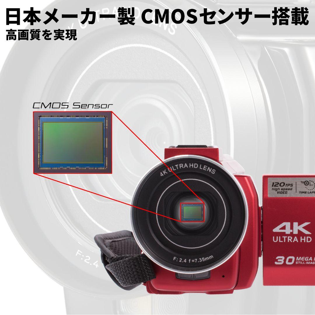 【未使用】4K デジタルマルチムービーカメラ トラベルセット☆タッチパネル