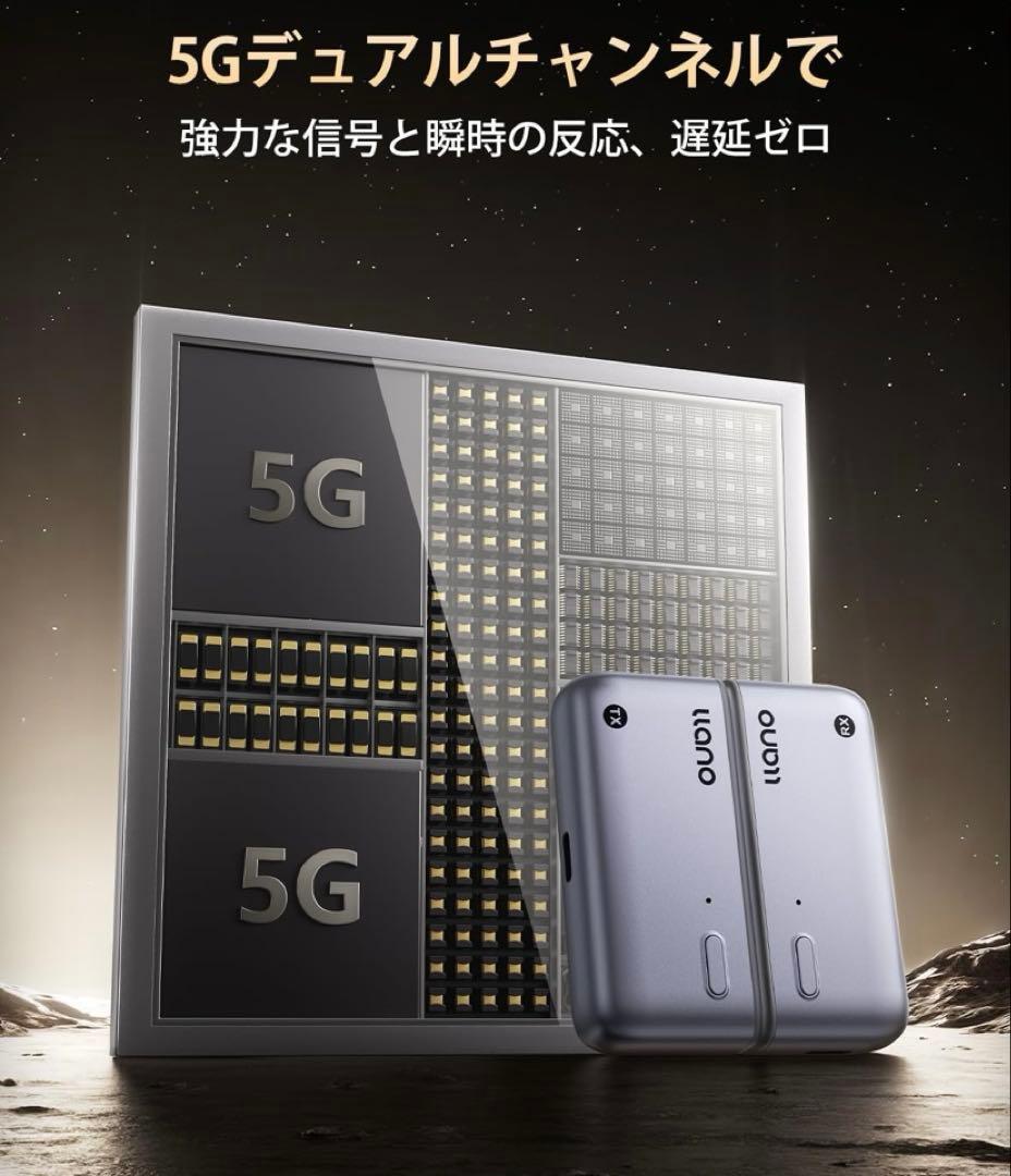 【新品未使用✨】llano ワイヤレス　hdmi 無線 送受信機セット