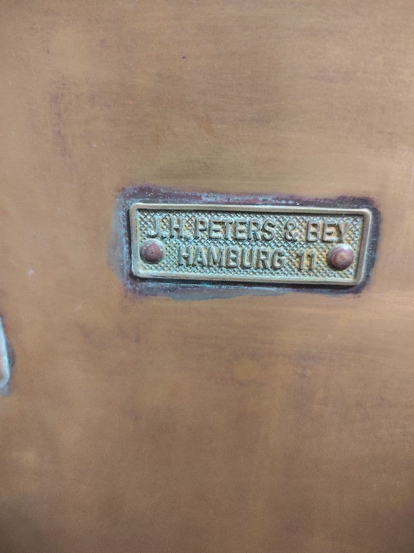 JH Peters & Bey ハンブルク 11 ボート ランプ 帆船 軍艦