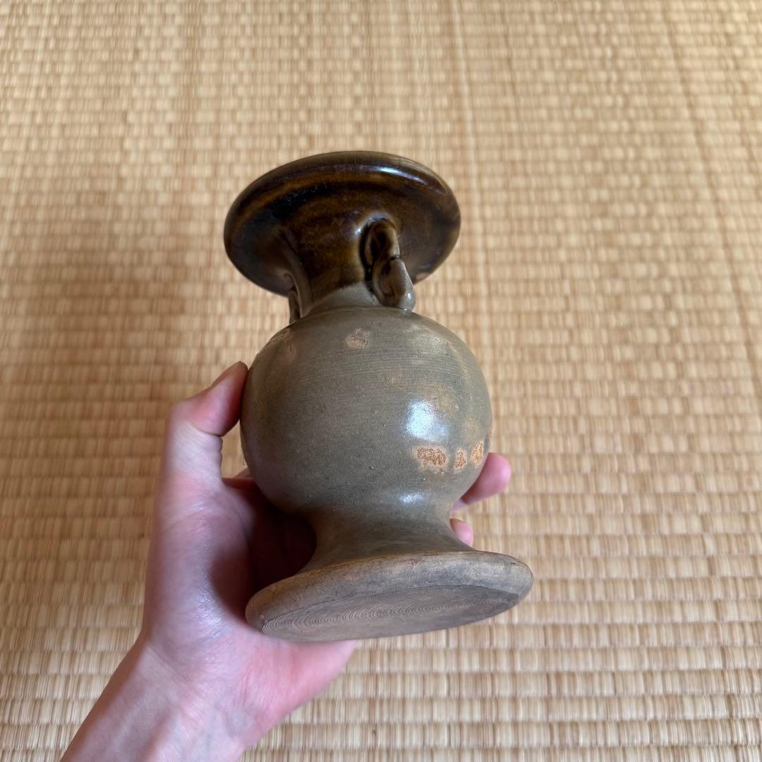 古唐津 九州民窯 仏花器 花器 江戸時代 初期伊万里 古薩摩 古美術 骨董 民藝