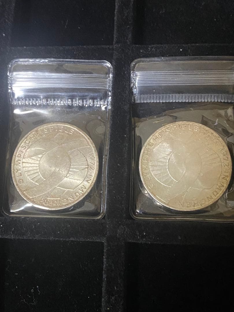 1972年 ドイツ ミュンヘンオリンピック 10マルク 銀貨 2枚