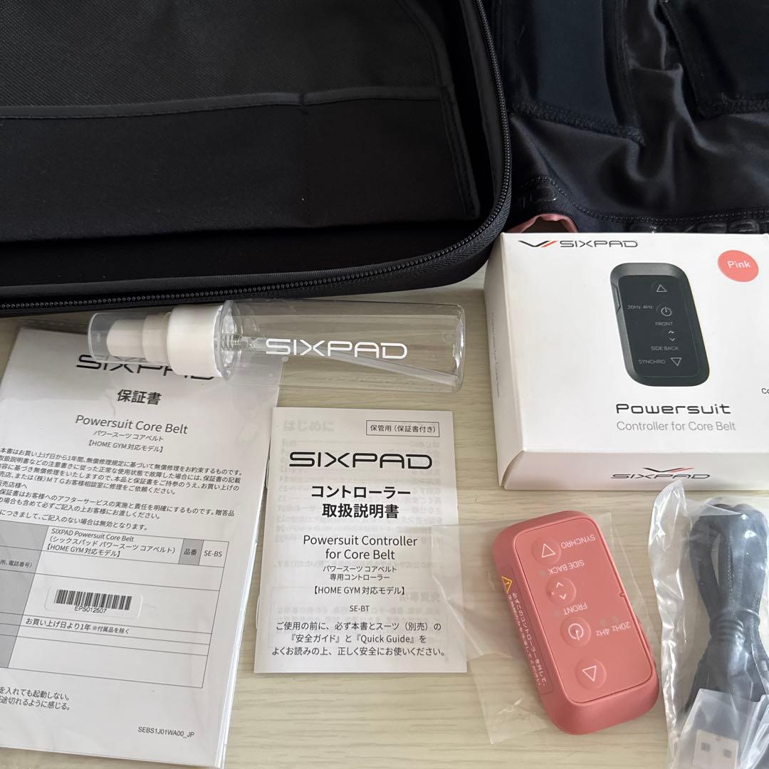 シックスパッド SIXPAD パワースーツコアベルト ピンクSサイズ