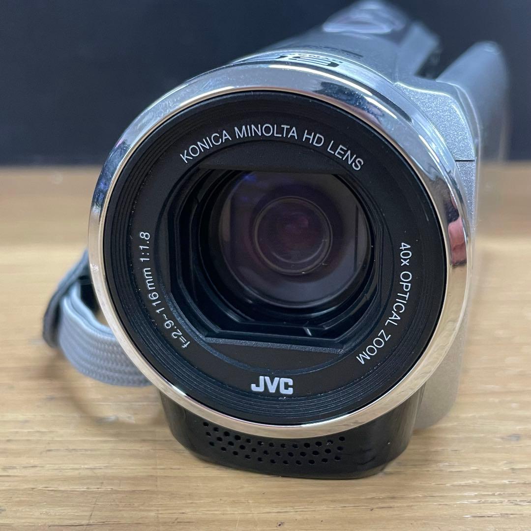 動作品 JVC GZ-E750 シルバー ハンディカム ビデオカメラ