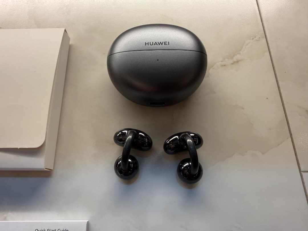 【美品】HUAWEI FreeClip T0017 ワイヤレスイヤホン ブラック