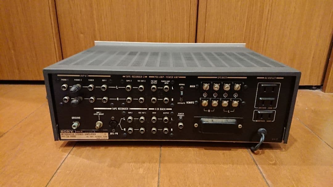 稀少 外箱 説明書付 プリ・メインアンプ　SONY TA-1150D