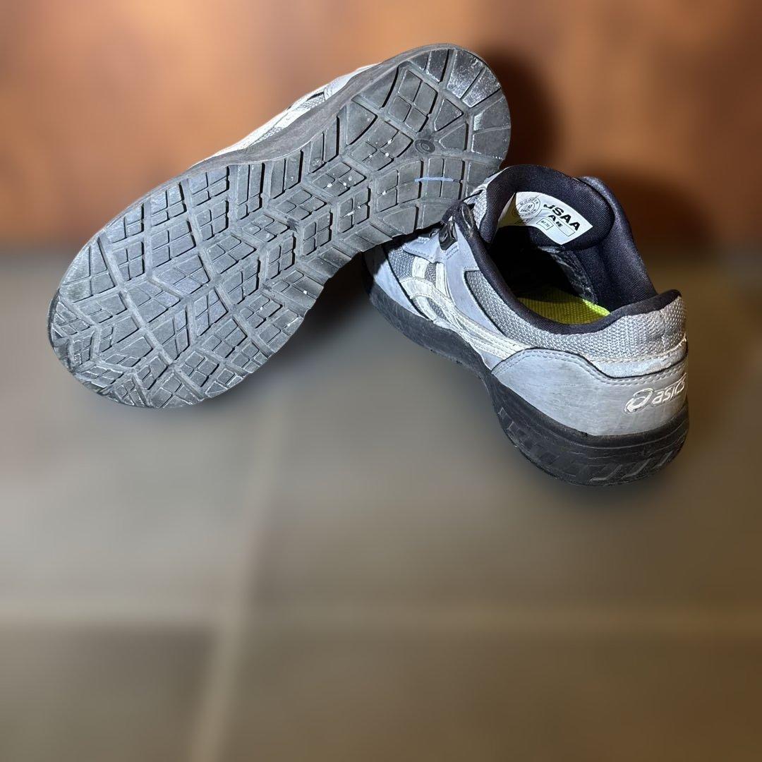 ASICS グレー 安全靴 ダイヤル式