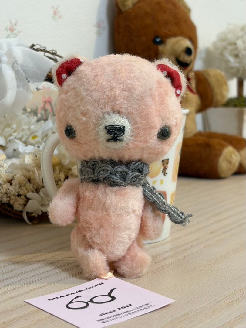 国内人気作家さまによる桜色をしたテディベア　タグ付き新品未使用