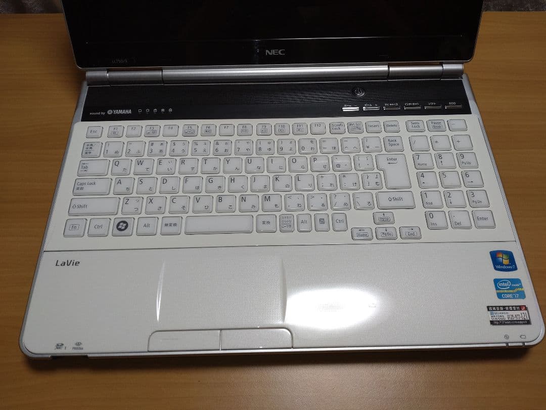 NEC LaVie ノートPC ホワイト Blu-rayドライブ付き