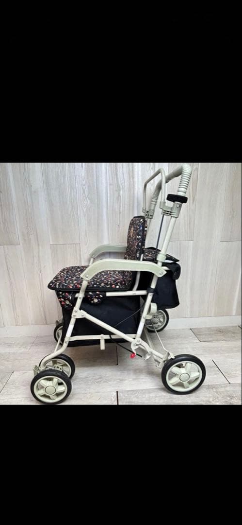 美品 島製作所 シルバーカー 手押し車 マーチS 座れる