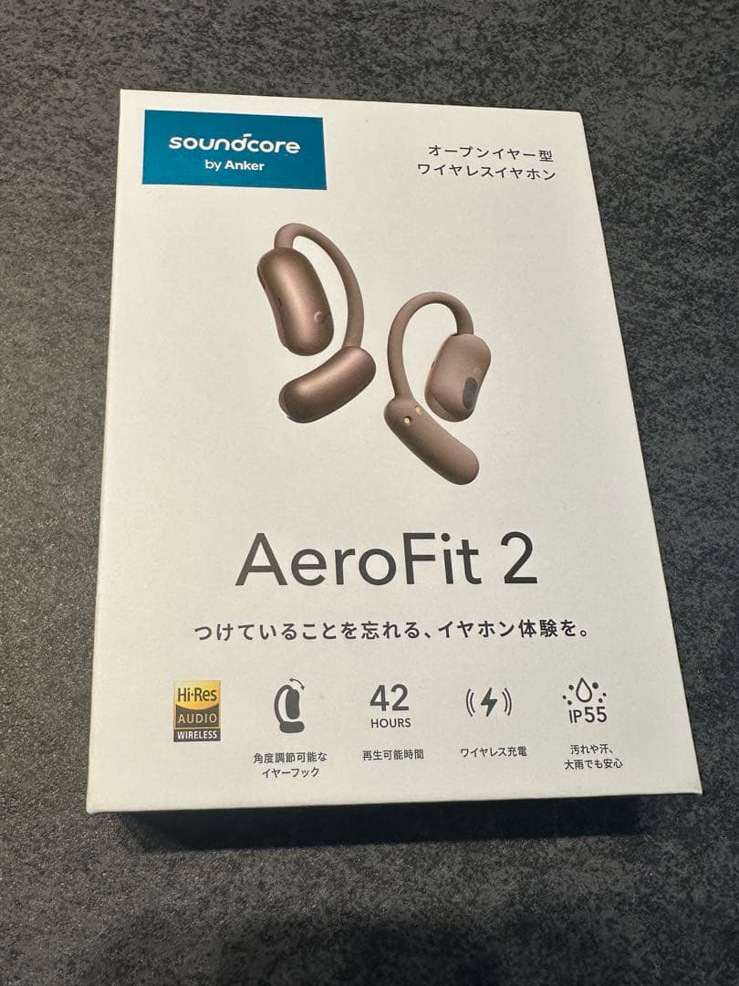 Soundcore AeroFit 2 ブロンズゴールド ワイヤレスイヤホン