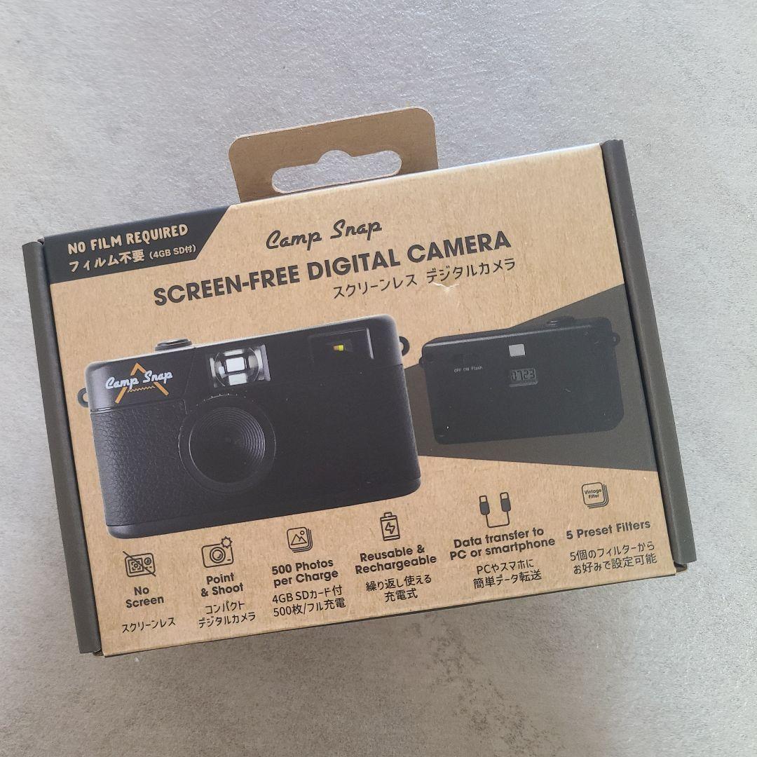 (未使用品)キャンプスナップ　カメラ　ブラック　campsnap