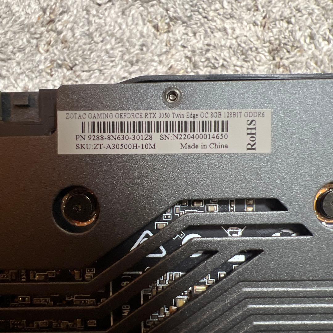 グラフィックボード・グラボ・ビデオカード ZOTAC GAMING GEFORCE RTX3050