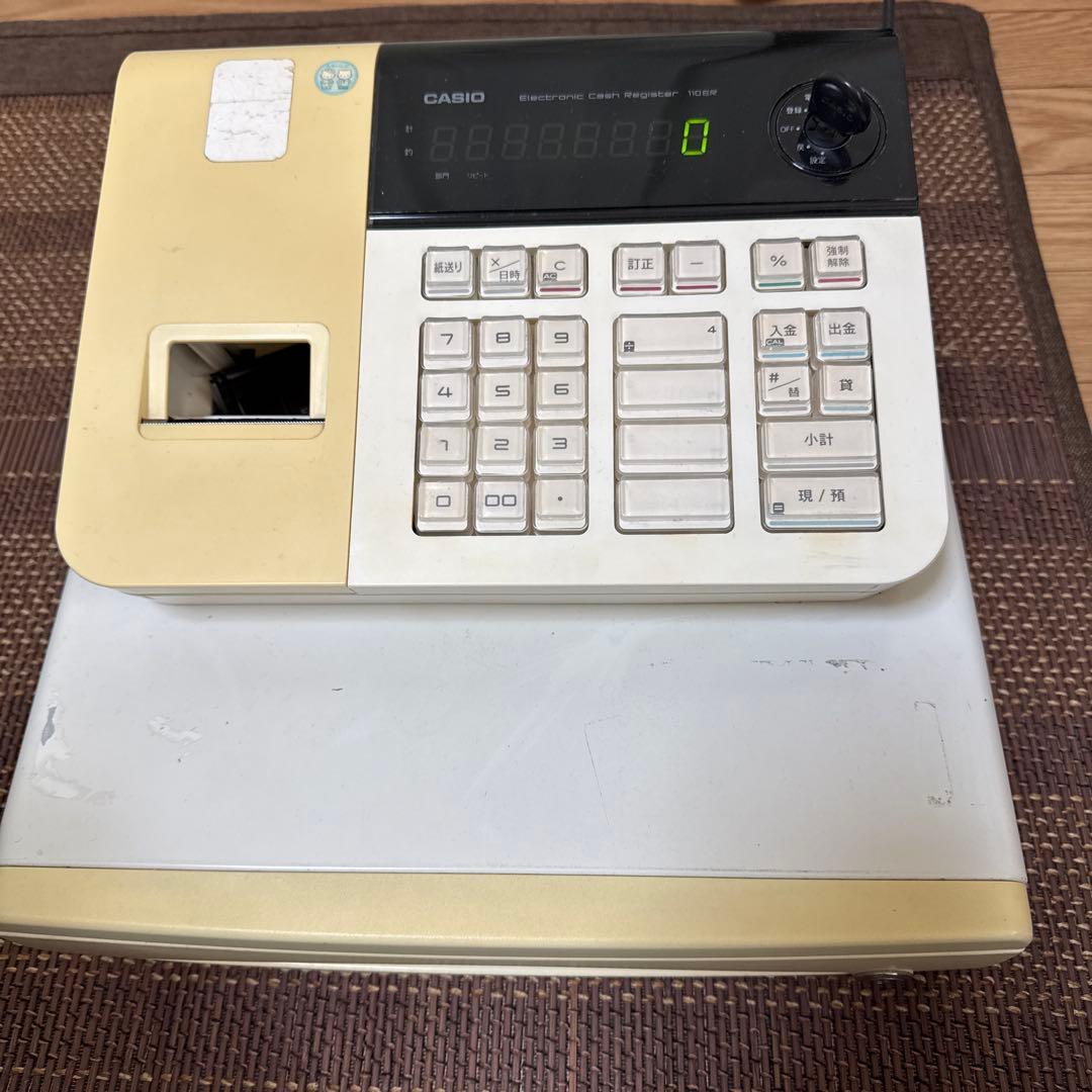 CASIO 電子レジスター110ER取扱説明書付き