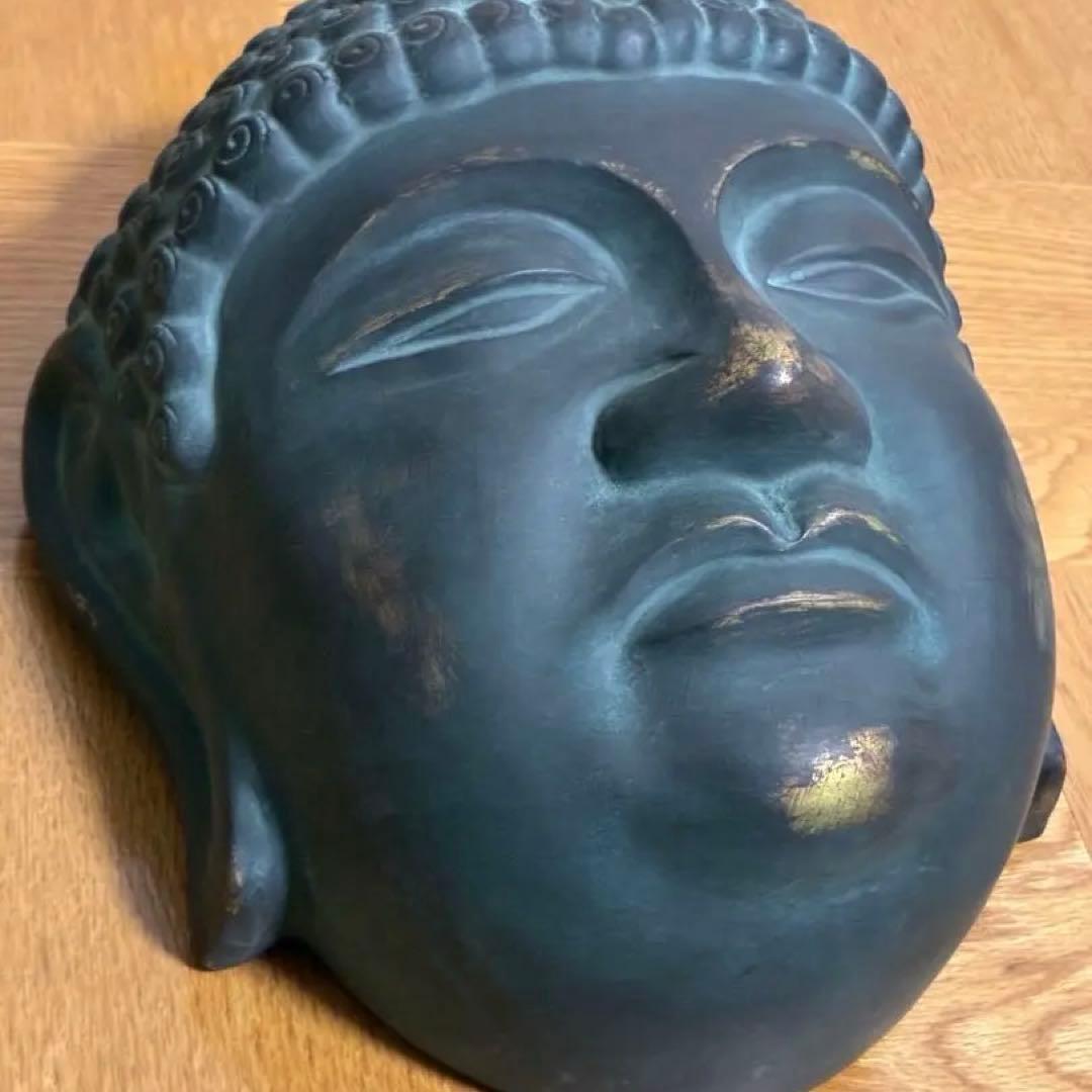 お面　手彫り　東大寺　大仏