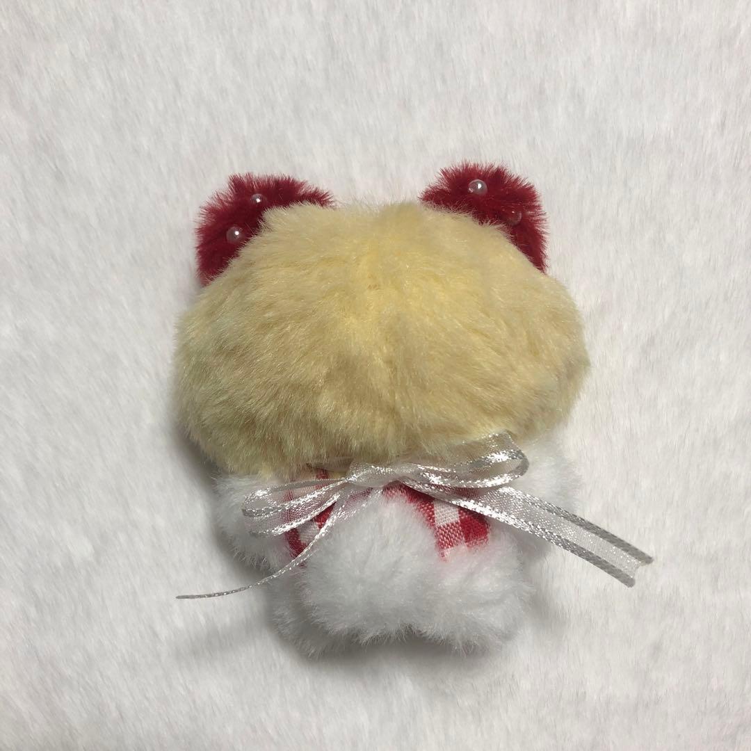 【ひびの】いちごクレープの妖精　ハンドメイド　ぬいぐるみ　自作