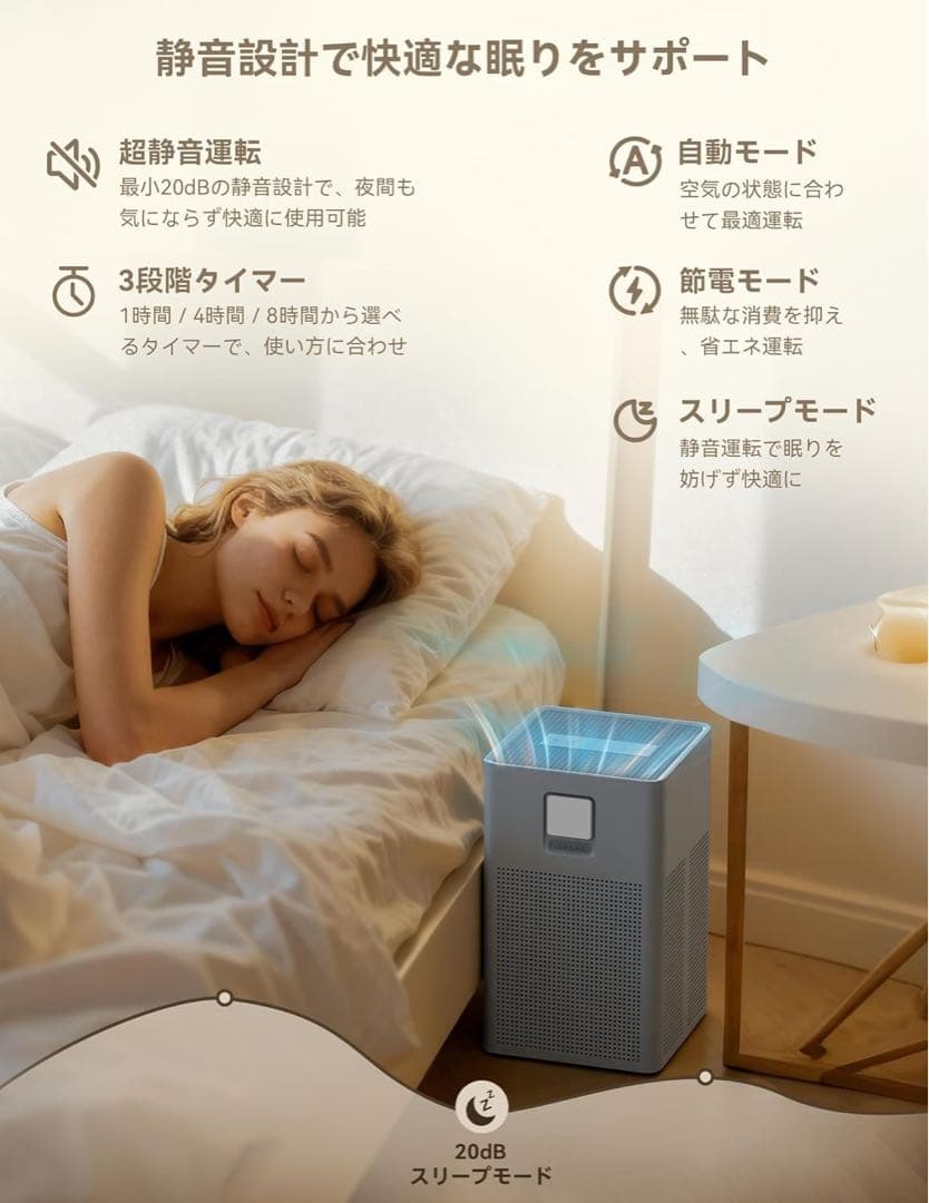 空気清浄機 24畳 省エネ AI Matter対応 静音 アロマ お手入れ簡単