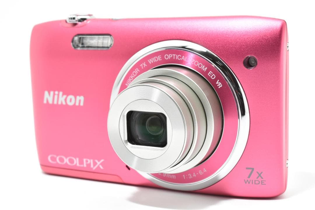 超美品 ニコン COOLPIX S3500 コンパクトデジタルカメラ ピンク