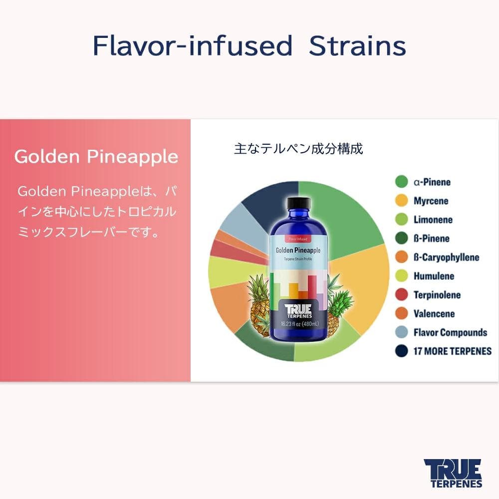 TRUE テルペン CBD CBN CBG 10ml ゴールデンパイナップル