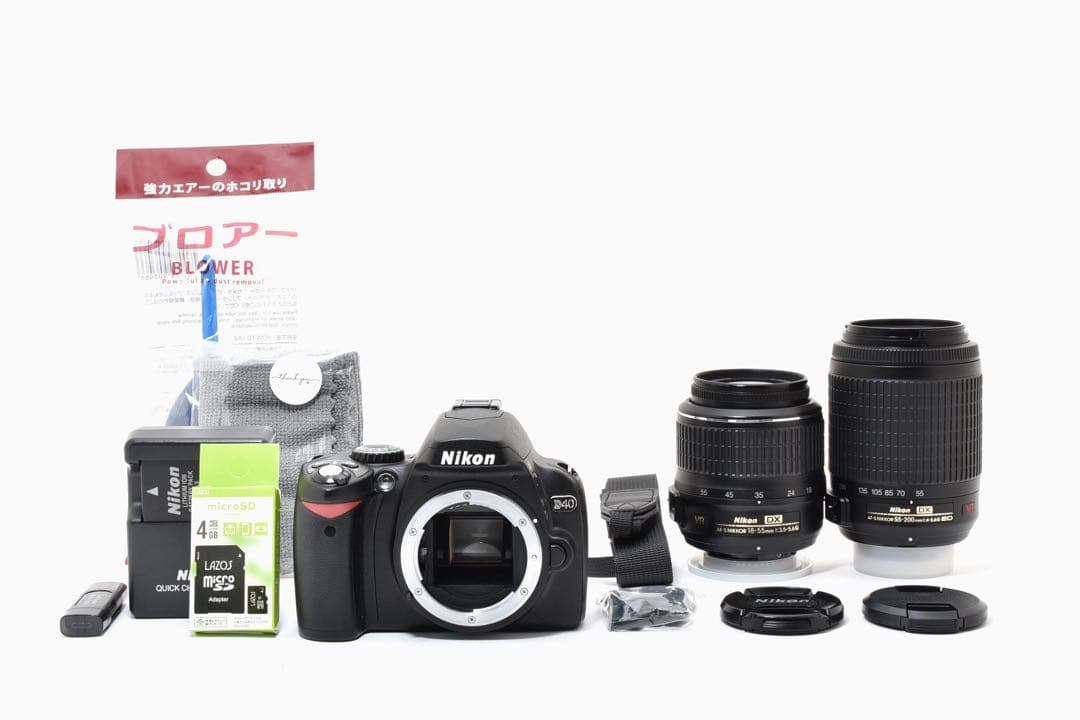 ❤️Nikon D40❤️ 一眼レフ　ダブルレンズセット　ショット数少✨ すぐ使える