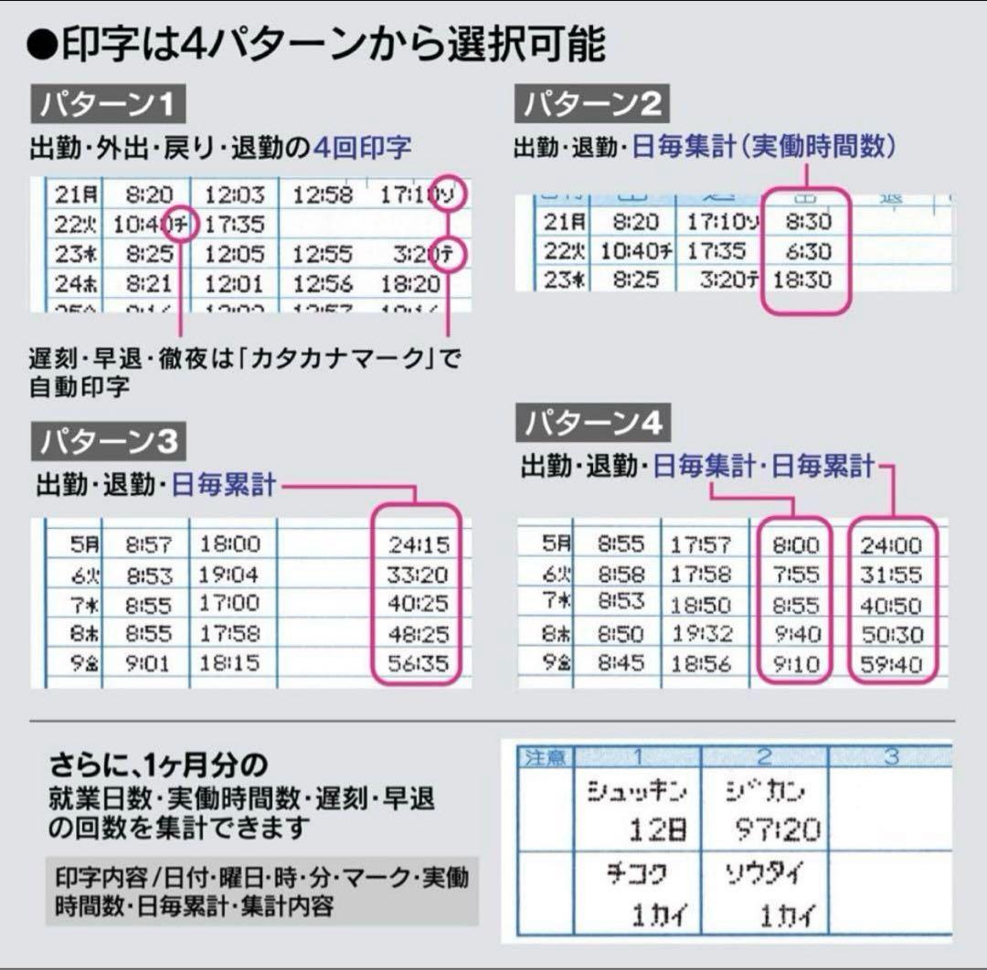 MAX ER-110S5Wタイムレコーダー通電確認のみ