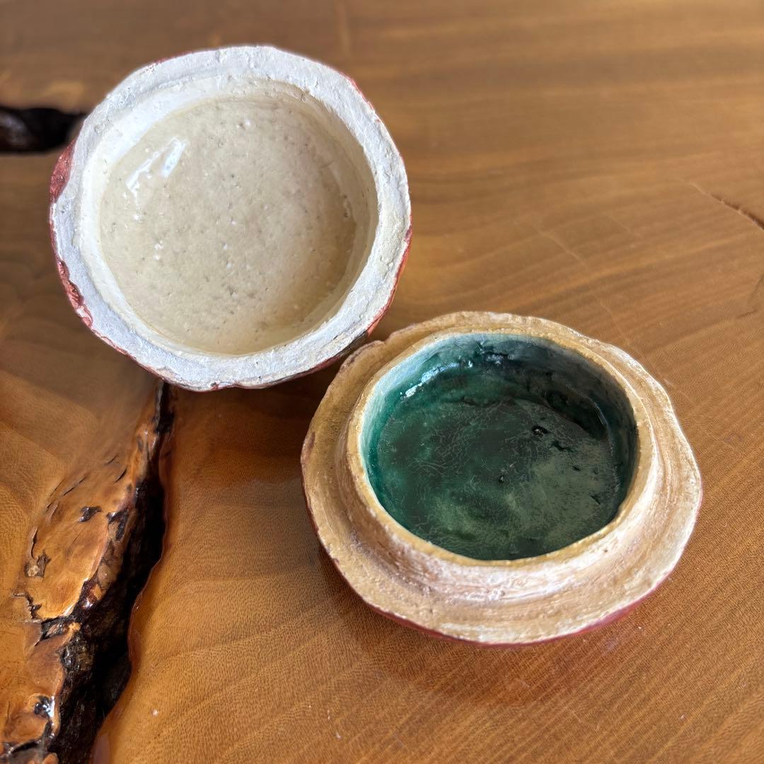 柿型香合 作家物 茶道具 共箱