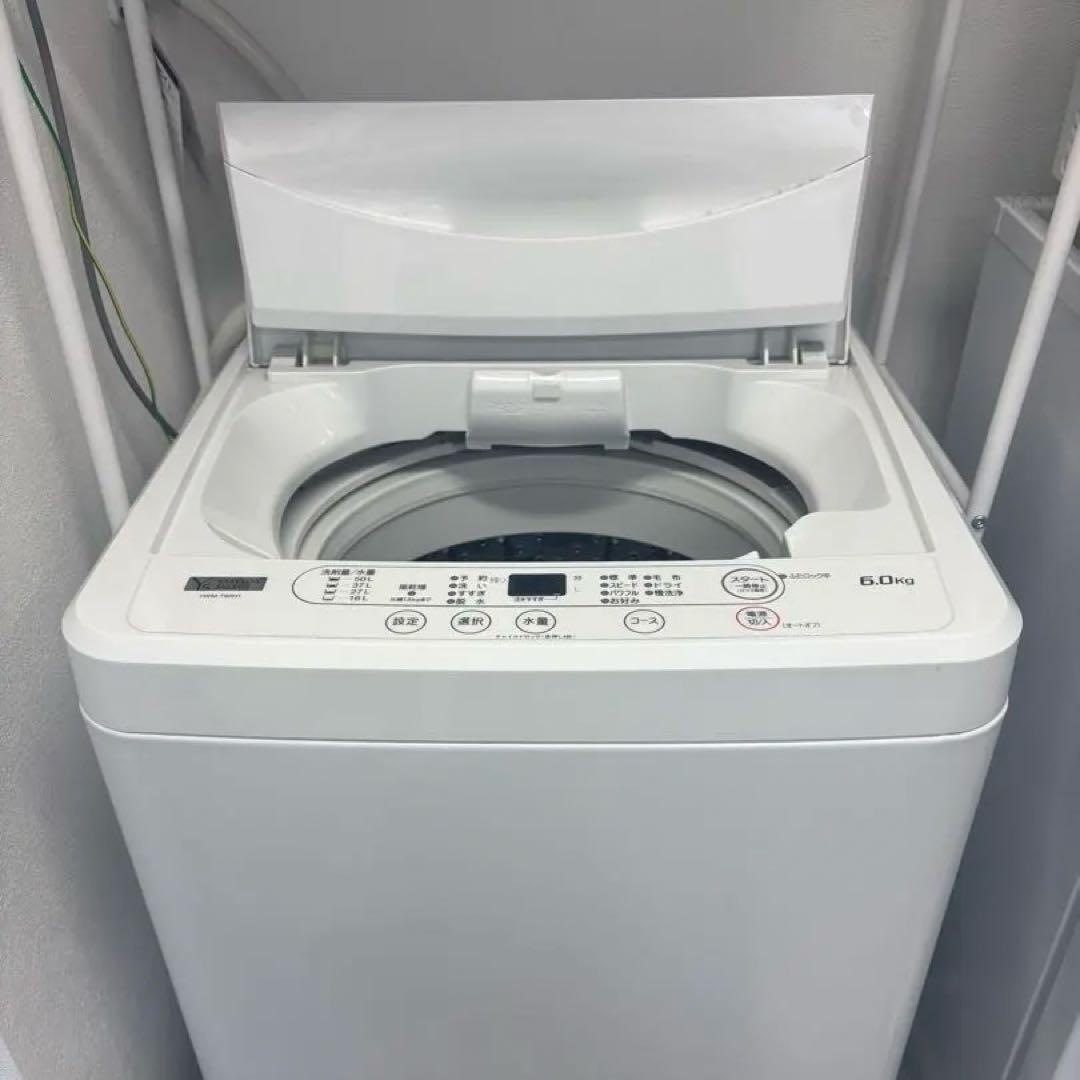 【送料込み】ヤマダセレクト YAMADA 縦型洗濯機 YWM-T60H1 6kg