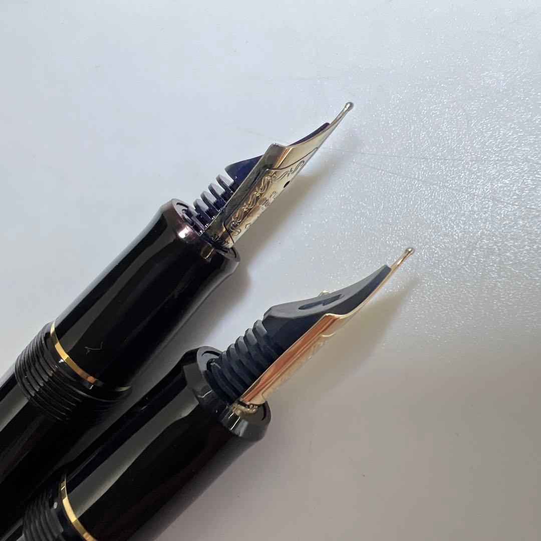 PILOT万年筆14K585刻印2本M 5/10 共箱　東Y8-0218☆2F
