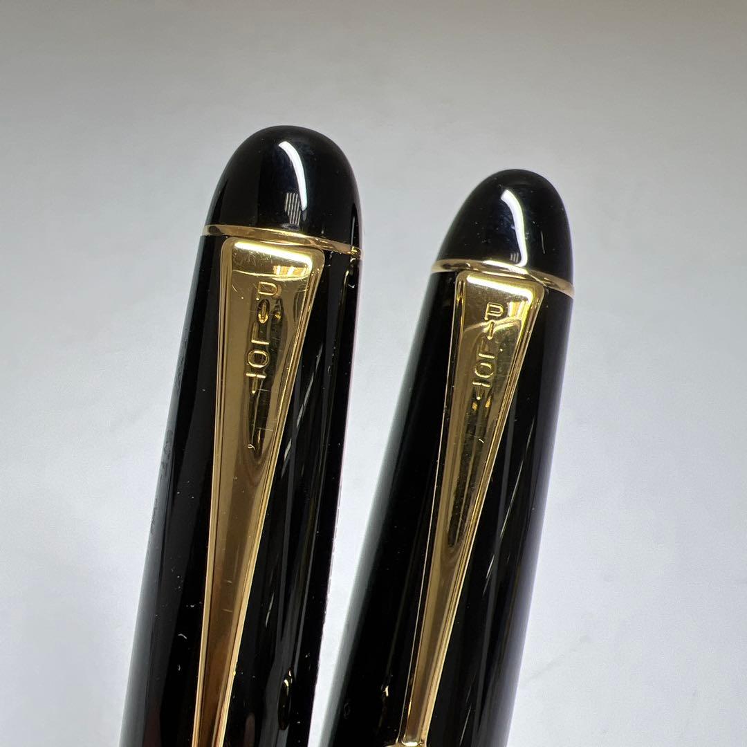 PILOT万年筆14K585刻印2本M 5/10 共箱　東Y8-0218☆2F