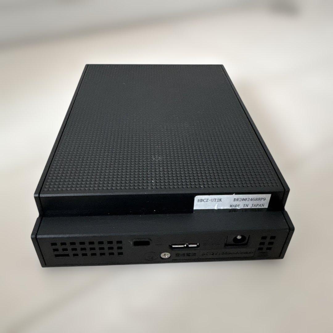 【美品】I-O DATA 2TB 外付けハードディスク HDCZ-UT2KB