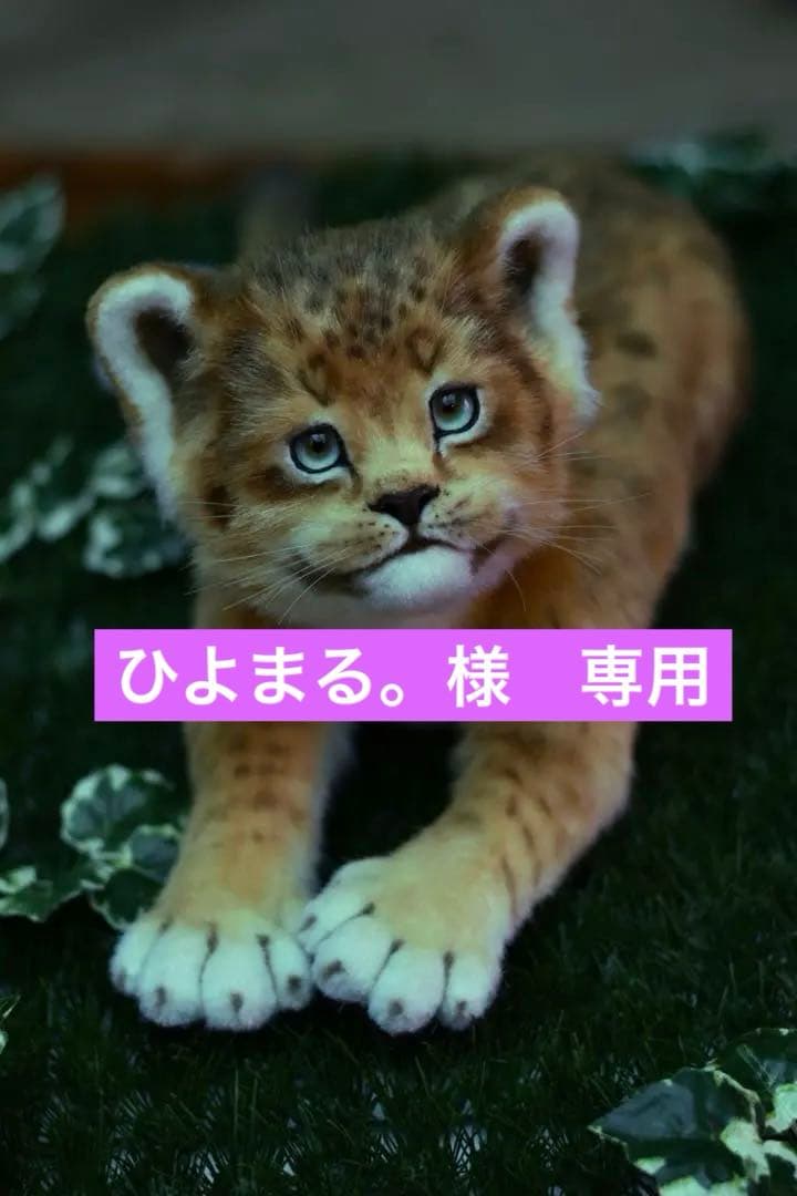 【最終価格】海外作家様作　アートドール　ライオンの子供