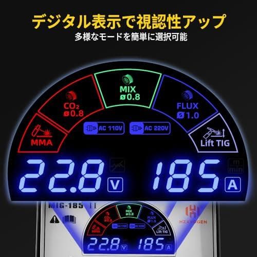 HZXVOGEN 半自動溶接機 110V/220V 最大出力160A 溶接DXT