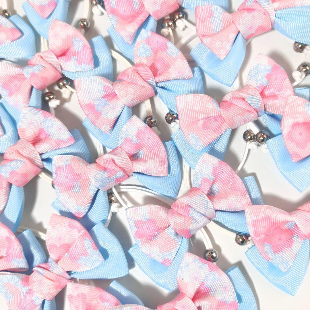 背景布　トリミングチョーカー　リボン　ペット撮影用フォトブース　桜　春