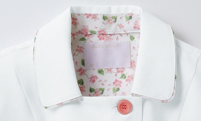 LAURA ASHLEYローラアシュレイMサイズナースジャケットスクラブ