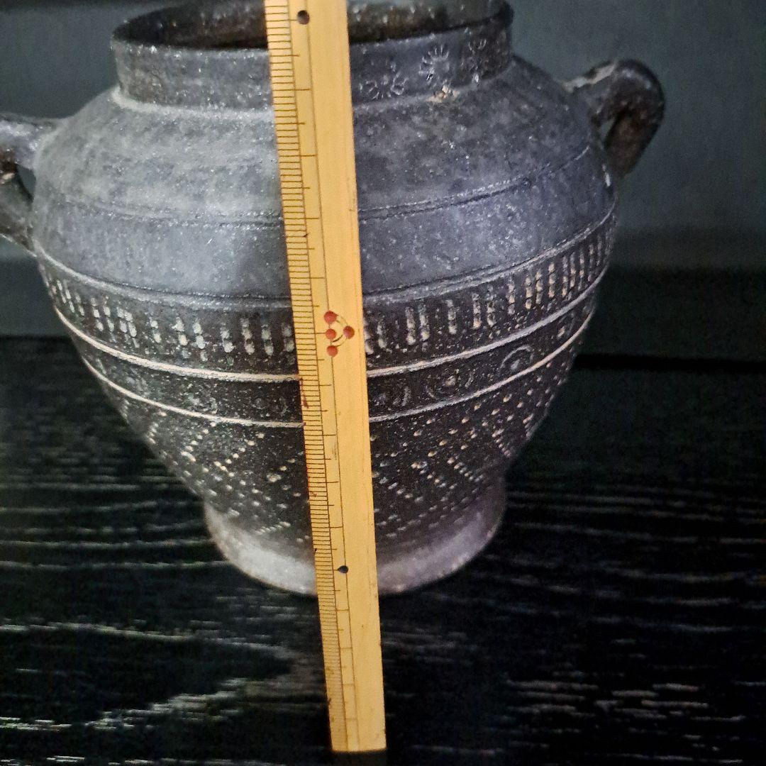 古代土器　　双耳壷　　押形多様図　出土地不明