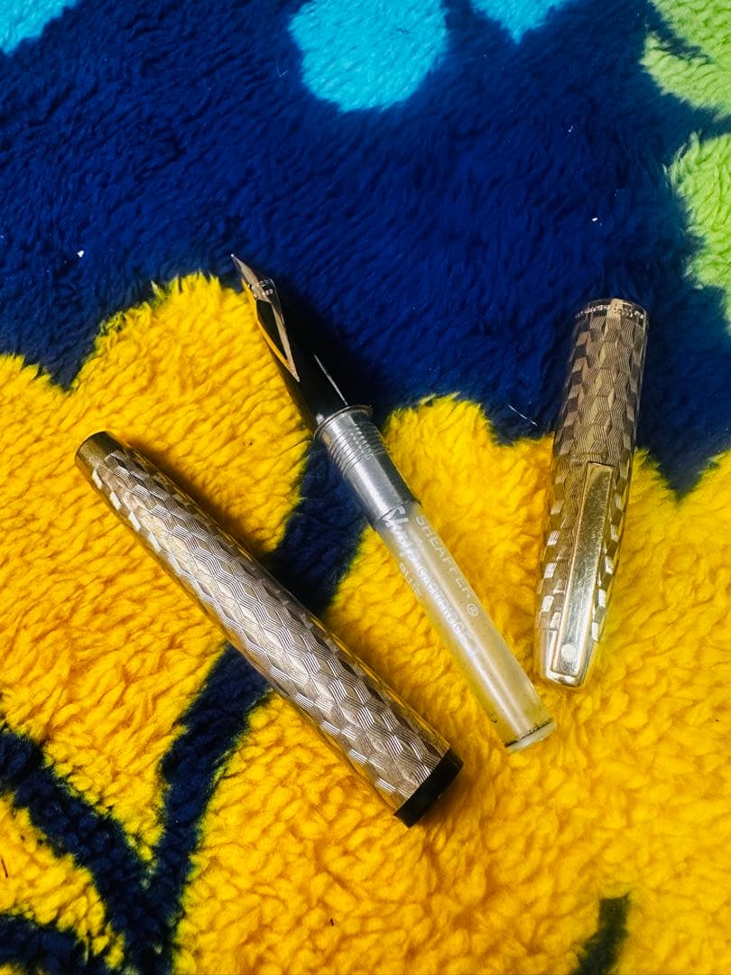 SHEAFFER 万年筆 14K 金ペン先 ヴィンテージ メタルボディ 現状品