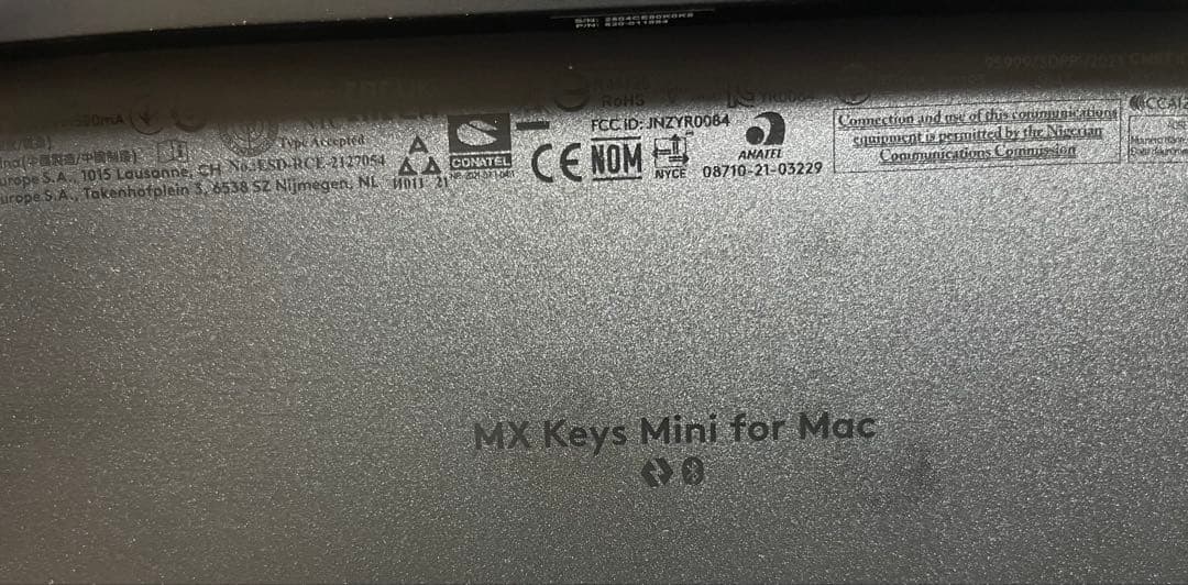 MX KEYS MINI for Mac ワイヤレスキーボード US配列