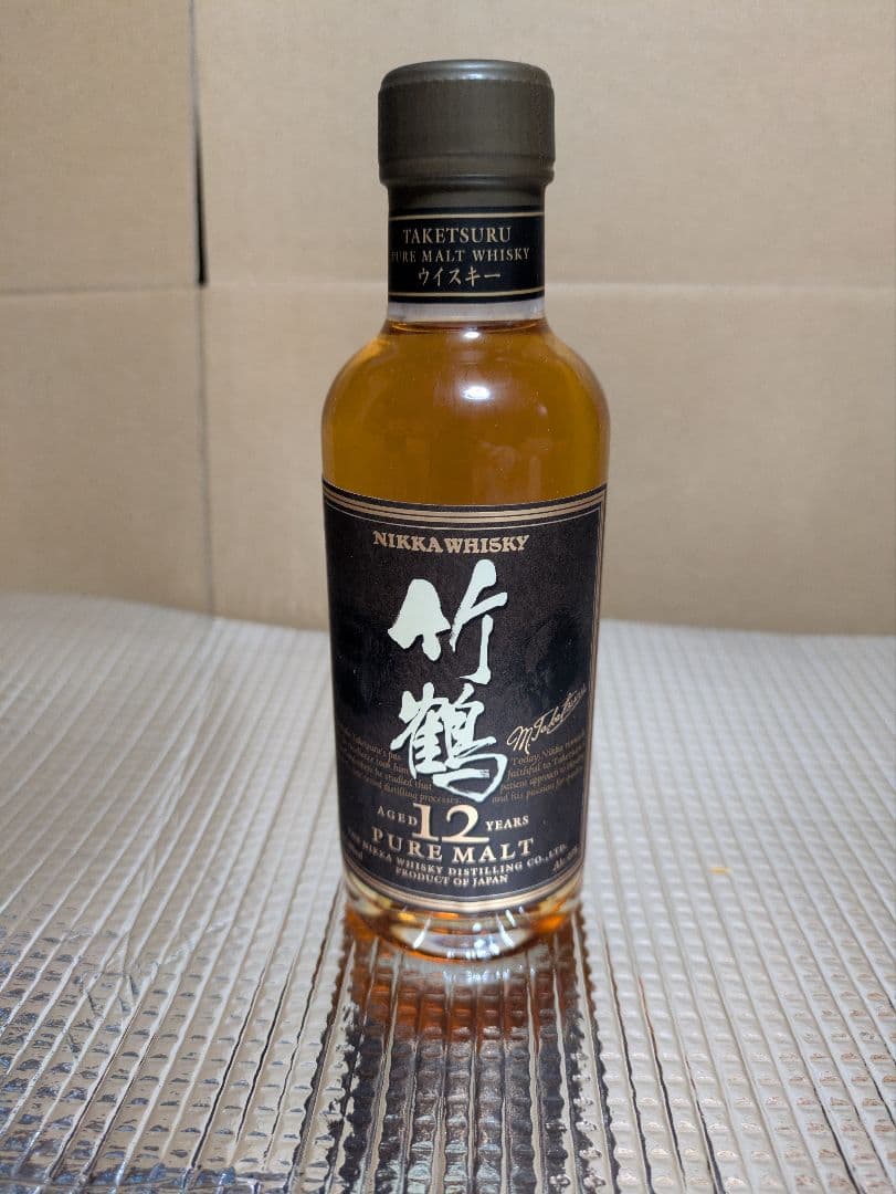 古酒 竹鶴ベビーボトル ピュアモルト 12年 180ml、ノンエイジ 180ml