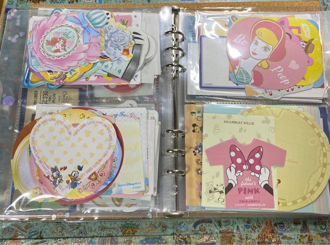 おすそ分けファイル No.590 ディズニーメモ バラメモ大量 メモ帳 素敵便
