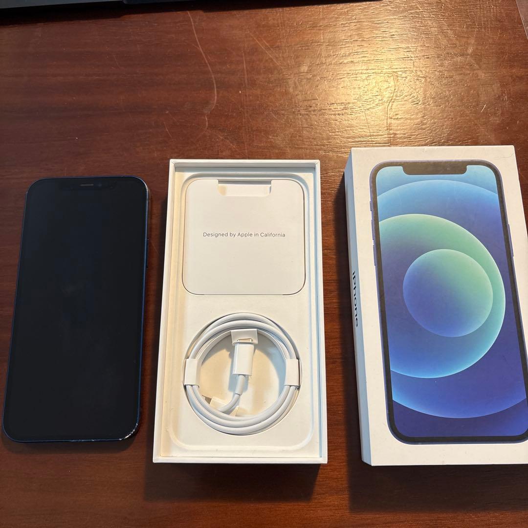 Apple iPhone12 ブルー本体 256GB ケーブル・箱付