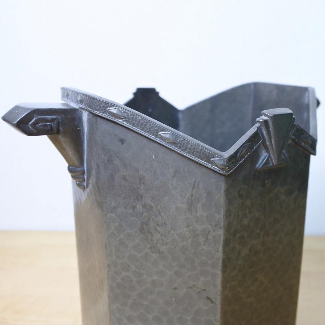 Frank Cobb & Co. ピューター(錫)製ボトルホルダー 槌目模様