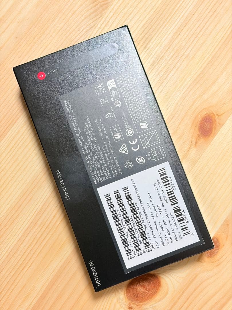 Nothing Phone (3a) liteブラック 新品未使用