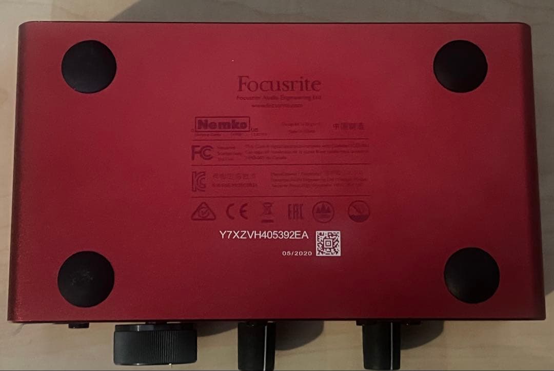 箱付きFOCUSRITE SCARLETT SOLO オーディオインターフェース