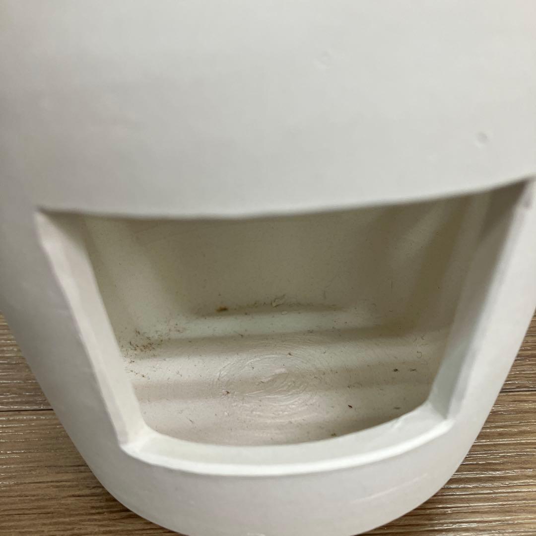 E-1 【未使用・保管品】茶道具 白土 風炉 道安型 眉風炉 箱付き レトロ