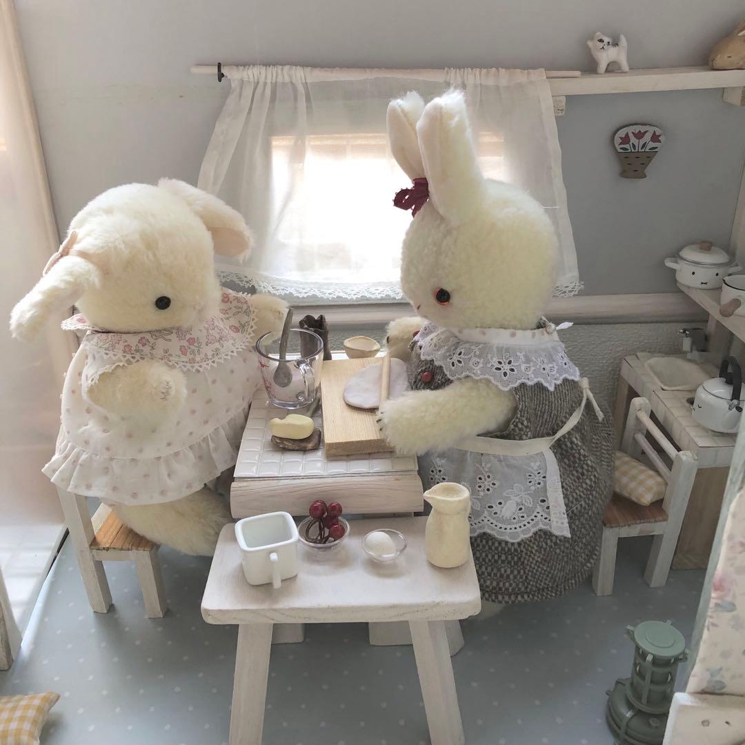 ハンドメイド　ベビーロップちゃん② うさぎのぬいぐるみ
